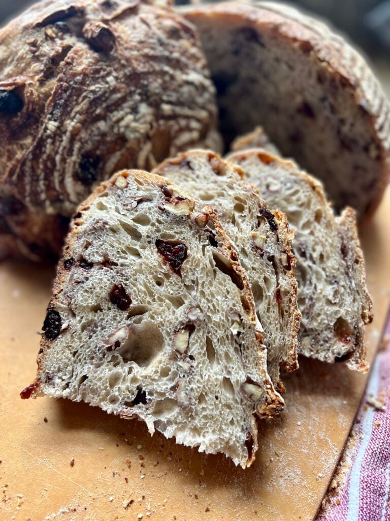 Cranberry Pecan Artisan Sourdough Bread