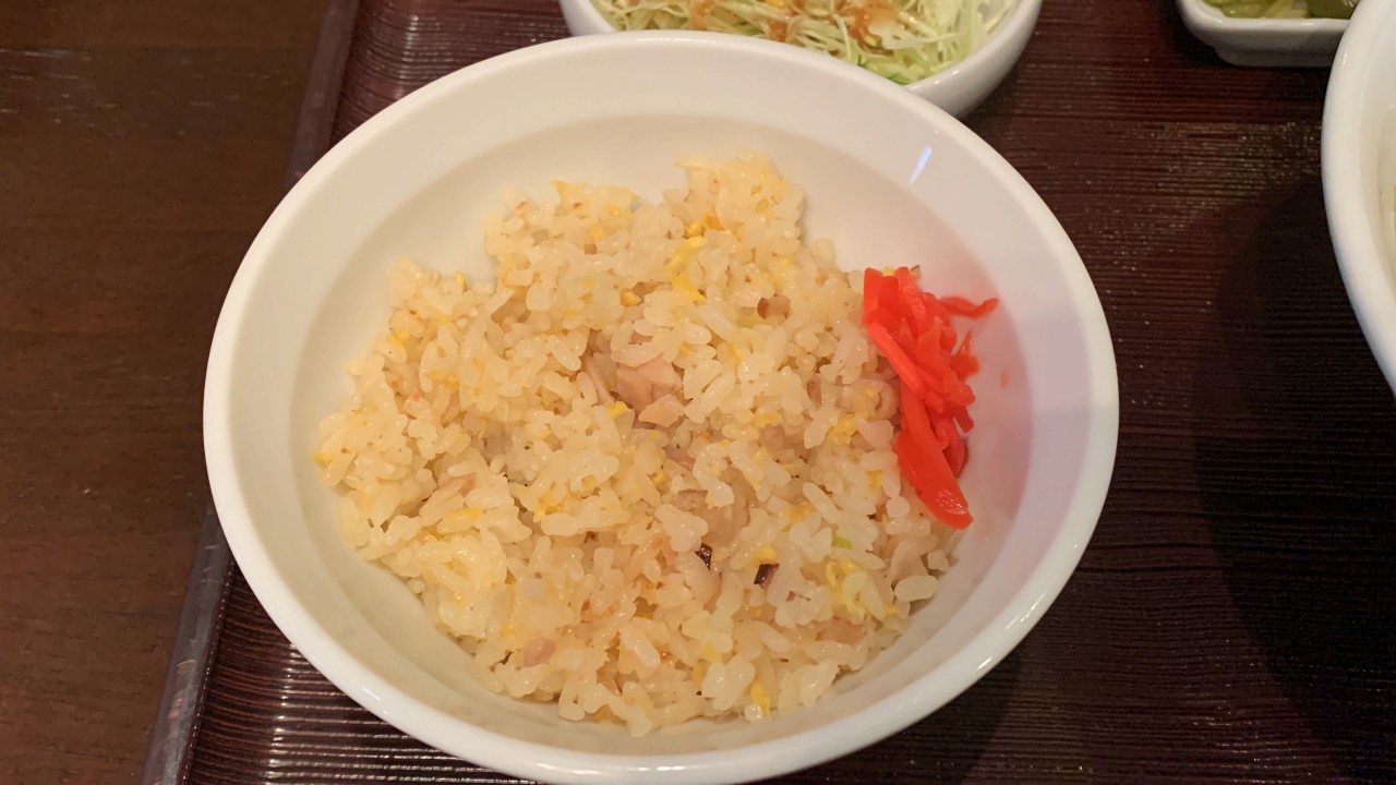 中華料理正華の半チャーハン