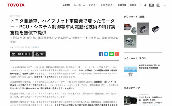 トヨタの特許無償開放を通じて考える「コントロール権」としての特許