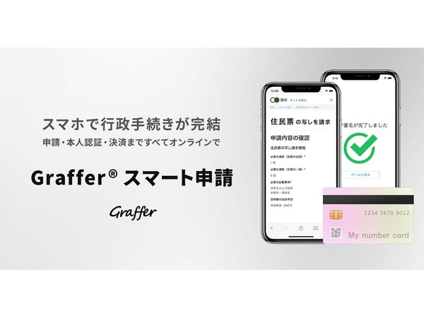 スマホで行政手続きが完結する「Graffer スマート申請」