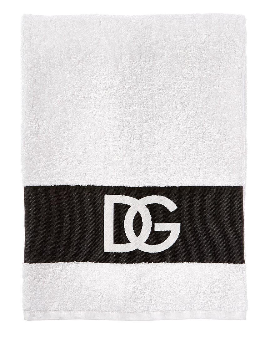 DOLCE & GABBANA DOLCE & GABBANA LOGO-PRINT TERRY HAND TOWEL 