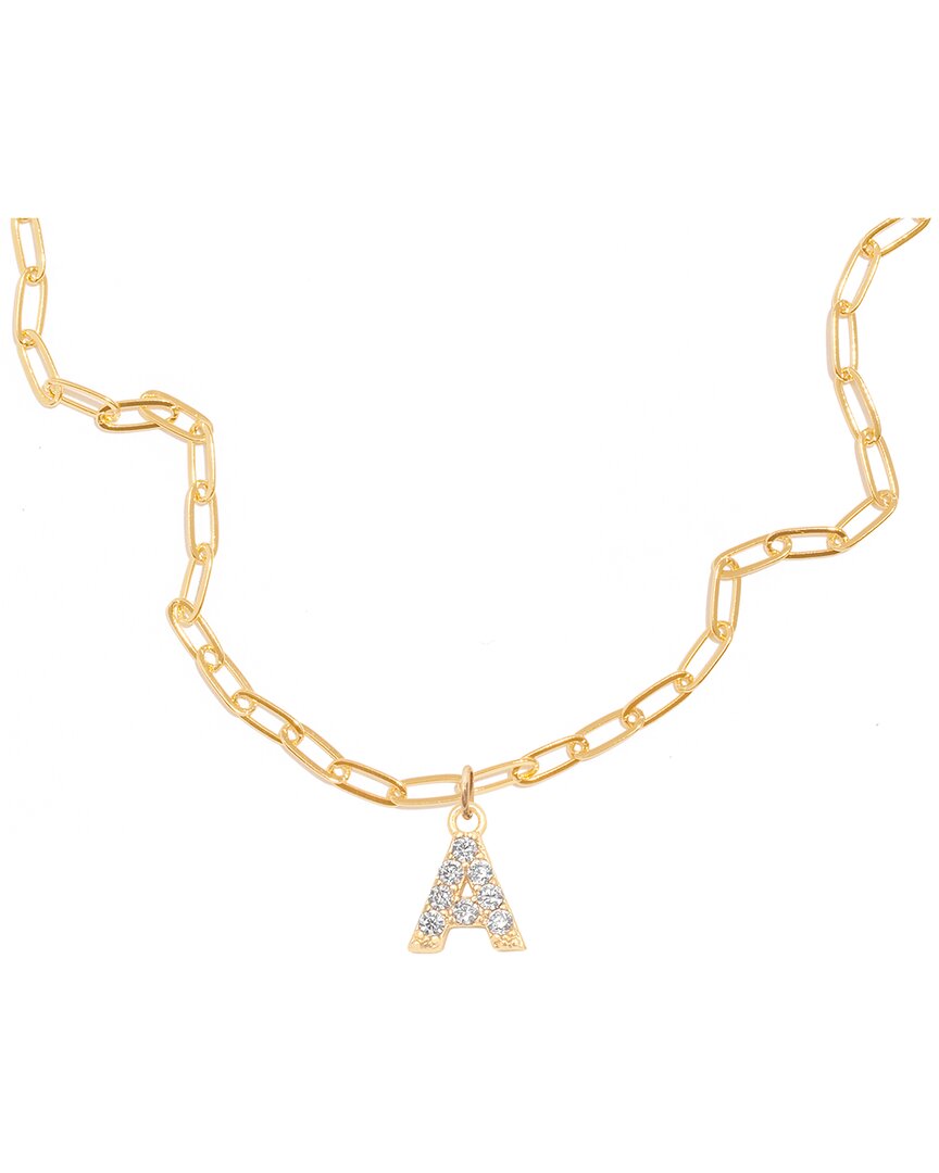 Frasier Sterling 14k Plated Cz Mixtape Zodiac Pendant Necklace In Gold