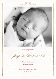 Bow Border Photo - Christmas Card by Paperless Post