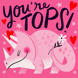 Tops - Greeting Card by Hello!Lucky