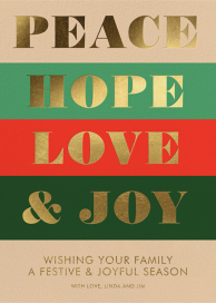 Peace and Joy - Christmas Card by Rifle Paper Co.