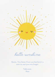 Sunny Greetings - Greeting Card by Little Cube