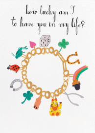 Charm Bracelet - Greeting Card by Mr. Boddington's Studio