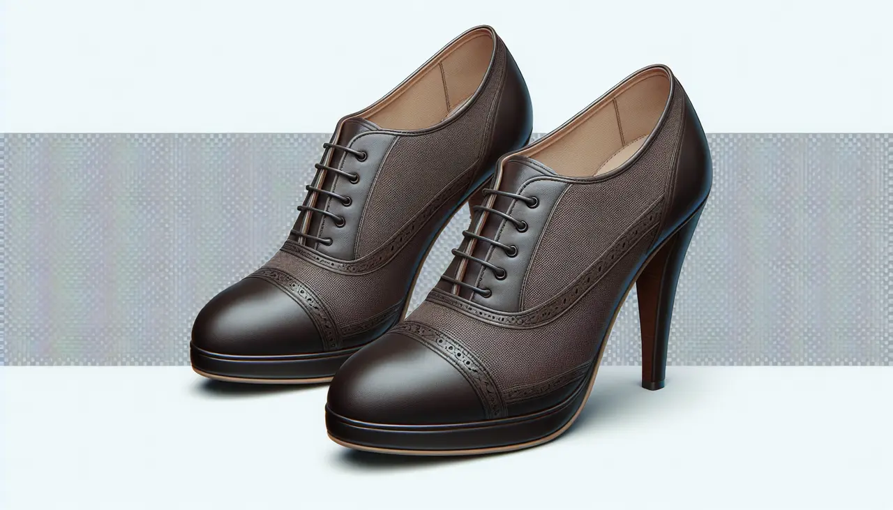 scarpe col tacco alte oxford da donna