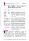 Research paper thumbnail of Synergistic Effects of Silver Nanoparticles with Ethanolic Extract of Eucalyptus globules on Standard Pathogenic Bacteria in Vitro