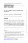 Research paper thumbnail of From ‘Code’ to ‘Guidance’: Revising the Instrument on Data and Employment