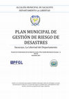 Research paper thumbnail of PLAN MUNICIPAL DE GESTIÓN DE RIESGO DE DESASTRES, Municipio de Sacacoyo, Departamento de La Libertad, El Salvador