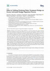 Research paper thumbnail of Effect of Adding Drinking Water Treatment Sludge on Excess Activated Sludge Digestion Process