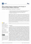 Research paper thumbnail of Effect of Radio-Frequency Treatment on the Changes of Dissolved Organic Matter in Rainwater