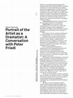 Research paper thumbnail of Portrait of the Artist as a Dramatist: A Conversation with Peter Friedl