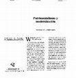 Research paper thumbnail of Patrimonialismo y modermización