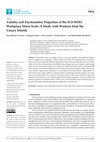 Research paper thumbnail of Validity and Psychometric Properties of the ILO-WHO Workplace Stress Scale: A Study with Workers from the Canary Islands