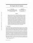 Research paper thumbnail of The tragedy of the AI commons