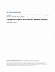 Research paper thumbnail of Copyright and Cognition: Musical Practice and Music Perception