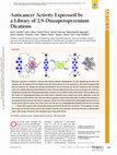 Research paper thumbnail of Anticancer Activity Expressed by a Library of 2,9-Diazaperopyrenium Dications