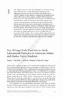 Research paper thumbnail of Use of Large-Scale Data Sets to Study Educational Pathways of American Indian and Alaska Native Students