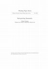 Research paper thumbnail of Interpreting Immunity