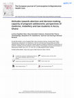 Research paper thumbnail of Attitudes towards abortion and decision-making capacity of pregnant adolescents: perspectives of medicine, midwifery and law students in Accra, Ghana