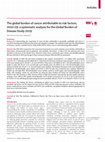 Research paper thumbnail of The global burden of cancer attributable to risk factors, 2010–19: a systematic analysis for the Global Burden of Disease Study 2019