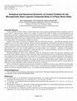 Research paper thumbnail of Analytical and Numerical Solutions of Contact Problem for the Microperiodic Slant Layered Composite Body in A Plane Strain State