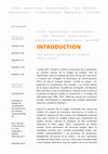 Research paper thumbnail of "Introduction" N°5 dédié à Manuel Castells. Revue Culture'Com