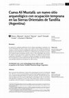 Research paper thumbnail of Cueva Alí Mustafá: un nuevo sitio arqueológico con ocupación temprana en las Sierras Orientales de Tandilia (Argentina)