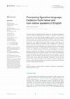 Research paper thumbnail of Processing figurative language: Evidence from native and non-native speakers of English