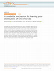 Research paper thumbnail of A cerebellar mechanism for learning prior distributions of time intervals