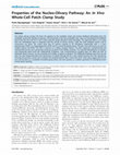 Research paper thumbnail of Properties of the nucleo-olivary pathway: an in vivo whole-cell patch clamp study