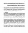 Research paper thumbnail of L'entrepreneuriat international : origines et perspectives