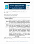 Research paper thumbnail of The Contribution of Classroom Management Practices on Learners’ Academic Performance in Public Secondary Schools in Morogoro Municipality