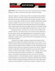 Research paper thumbnail of Book Review: Extractivism and Universality: Inside an Uprising in the Amazon