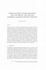 Research paper thumbnail of Henry of Ghent on Real Relations and the Trinity: The Case for Numerical Sameness Without Identity