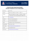 Research paper thumbnail of A Hand-Portable Single Nozzle Rainfall Simulator Designed for Use on Steep Slopes