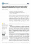 Research paper thumbnail of Evidence of Non-Random Social Interactions between Pairs of Bait-Attracted White Sharks in Gansbaai (South Africa)