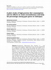 Research paper thumbnail of A pilot study of high-protein diet consumption and its effects on waist circumference and body fat percentage among gym goers in Cyberjaya