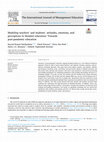 Research paper thumbnail of Modeling teachers' and students' attitudes, emotions, and perceptions in blended education: Towards post-pandemic education