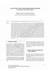 Research paper thumbnail of EASY FUZZY TOOL FOR EMOTION RECOGNITION - Prototype from Voice Speech Analysis