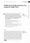 Research paper thumbnail of Análisis de los linajes paternos en la ciudad de Trujillo, Perú