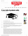 Research paper thumbnail of A case study of graduate reality