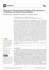 Research paper thumbnail of Assessment of Thermochromic Packaging Prints’ Resistance to UV Radiation and Various Chemical Agents