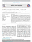 Research paper thumbnail of Growth and structural characterization of BiSbTe3-ySey single crystals