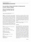 Research paper thumbnail of Low prevalence of bovine tuberculosis in Somali pastoral livestock, southeast Ethiopia