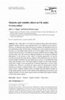 Research paper thumbnail of Maturity and volatility effects on UK smiles