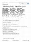 Research paper thumbnail of The phenotypic spectrum of congenital Zika syndrome