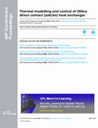 Research paper thumbnail of Thermal modelling and control of 130kw direct contact (salt/air) heat exchanger